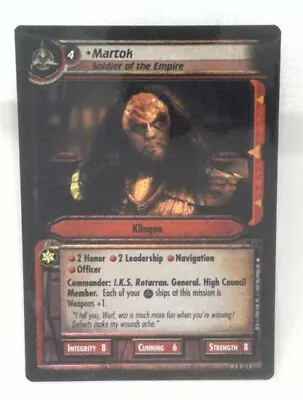 Star Trek CCG 2E Tournament FOIL 1R311 Martok : Soldier Of The Empire • $9.99