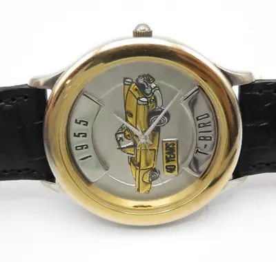$0.99 • Buy Mens Fossil Relic Zr94705 1955 T-bird Two Tone Wrist Watch Classic Car Collector