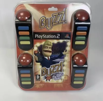 £29.99 • Buy Buzz The Big Quiz & Set Of 4 Buzzers Video Game Playstation 2 PS2  New