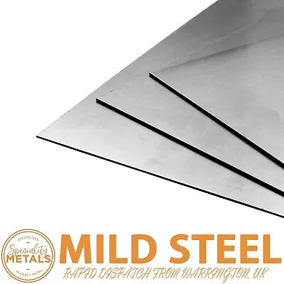 2mm Mild Steel Sheet Metal Plate Samples DIY & Car Repair 150 X 150mm X 5 Pack • £11.69