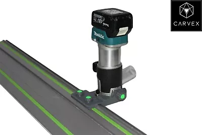 Makita 18V DRT50 Cordless Router To Festool Track Adapter Router Guide Base Jig • £30.99