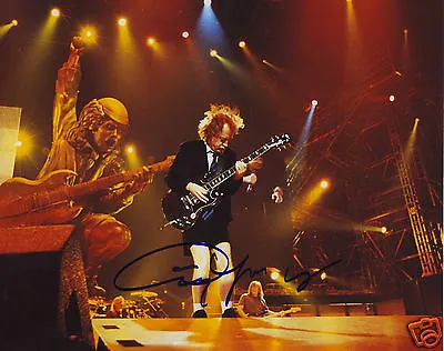 Angus Young - Acdc Autograph Signed Pp Photo Poster • £6.89