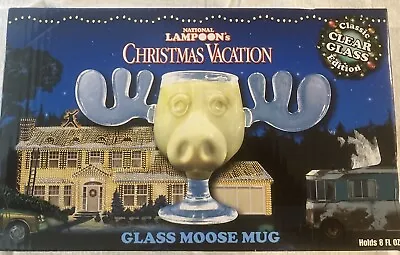 Official Licensed National Lampoon's Christmas Vacation Glass Moose Mug 8 Oz Cup • $24.99