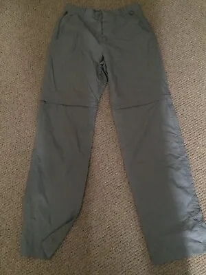 £12 • Buy Peter Storm Zip Off Ladies Trousers, Size 12L, Light Grey, Zip Pockets