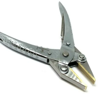 £14.89 • Buy Parallel Pliers Brass Jaws Soft Flat Nose Even Action Pliers For Jewelry Crafts
