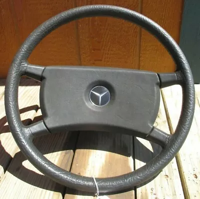 72-85 Mercedes R107 W126 380SL 450SLC 380SE 300D Black Steering Wheel OEM • $235