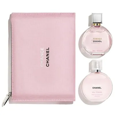 Chanel Chance Eau Tendre Eau De Parfum Hair Mist Pouch Gift Set Limited Edition • £180.96