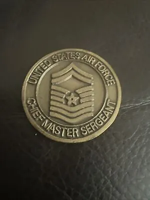 United States Air Force Usaf Chief Master Sergeant Challenge Coin Native • $19.99