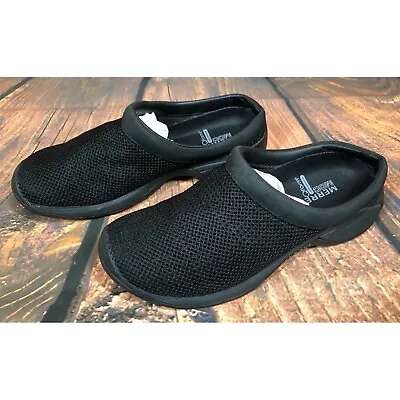 Merrell Encore Breeze Black Mesh Slip On Comfort Shoes Womens 7 (c5c) • $24.99