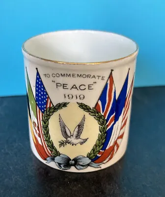 Aynsley 1919 Small Mug Cup Issued To Commemorate The End Of WW1 Peace • £32