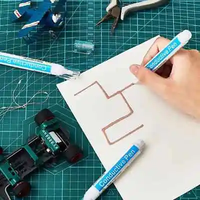 Electronics Copper Conductive Paint Pen DIY Design Circuit Making Repair Tool UK • $12.44
