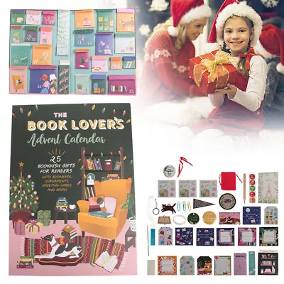 Advent Calendar 25 Bookish Gift For Book Lover Reader Holiday Countdown TL • $30.17