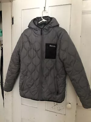 Men's Bench Gray Hooded Parka Coat • $85