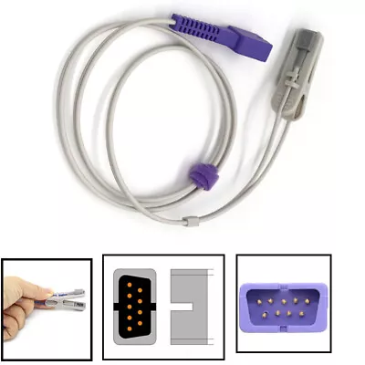 Adult Ear Clip Probe SpO2 Sensor Oximax Pulse Oximeters Apply To Nellcor NPB-40 • $19.02