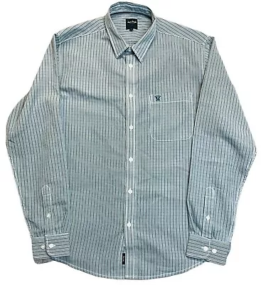 JAMES PRINGLE Collection Shirt Men's Medium Blue Long Sleeve Dress Formal Pocket • £9.77