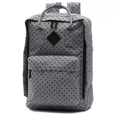 Vans Off The Wall Icono Square Gray Polka Dot Laptop Backpack New NWT • $39.99