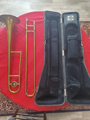 Vintage King Trombone 8  Bell Hard Case Serial# 5 695077 H 3289 Vincent Bach • $129.95