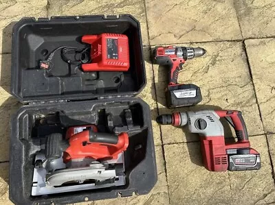 Milwaukee M28 Cordless Tools Set Inc. Saw Hammer Drill Drill  Case & Charger • £350