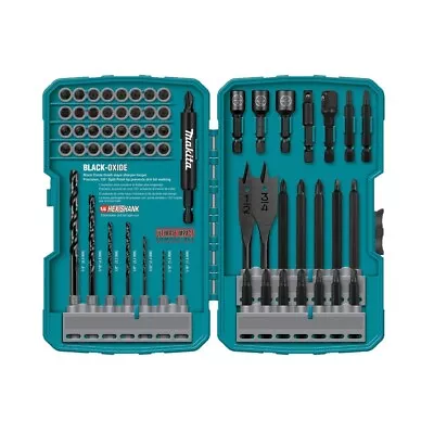 Makita T-01725 70-Pc High-Speed Steel Black-Oxide Drill And Driver Bit Set • $61.65