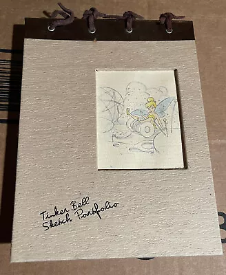 Tinkerbell Sketch Portfolio Watch Disney 1290/3000 RARE Circa 1996 Peter Pan • $169