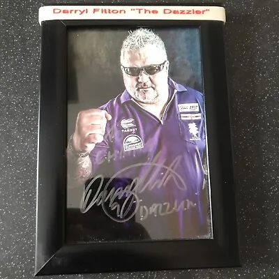 Darryl FITTON Hand Signed Autograph Photo Framed Darts Player WDF BDO • £19.99