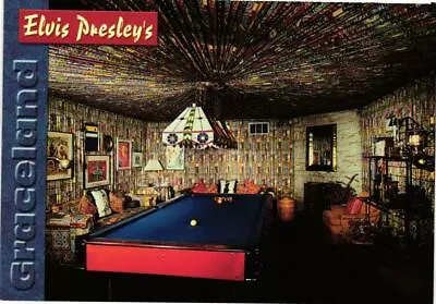 Pool Room Elvis Presley's Graceland Memphis Tennessee Postcard • $2.97