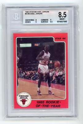 1986 Star Michael Jordan #6 Rc Hof 1985 Rookie Of The Year Bgs 8.5 • $750