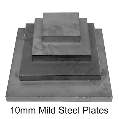 £3.50 • Buy STEEL 6.0mm Or 10mm MILD STEEL SHEET  Square Metal Plate Laser Cut UK Seller