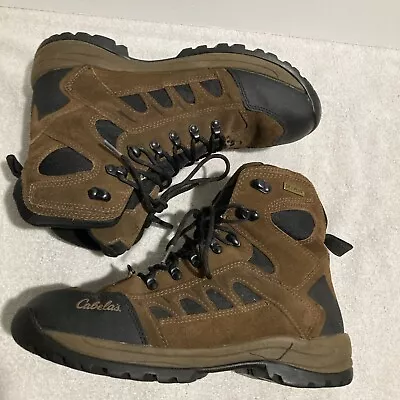 Cabelas Snow Runner Winter Boots Men 10 Leather Thinsulate Ultra Dry Plus Hiking • $39.97