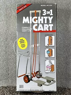 Vintage 3 In 1 Mighty Cart Carry 120 Pounds One Touch Open Close Multi Use New!! • $39.99