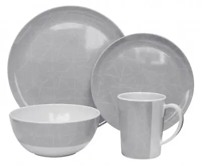 Outdoor Revolution Lightweight 16 Piece Fracture Melamine Dinner Tableware Set • £29.13