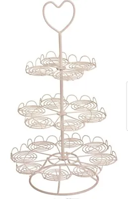 3-Tier Cupcake Stand - Cream H49 X W28 X D28cm  • £14.99