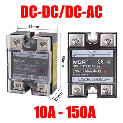 SSR Solid State Relay MGR 10A - 150A Single Phase DC-DC DC-AC Control 3 - 32 VDC • $4.14