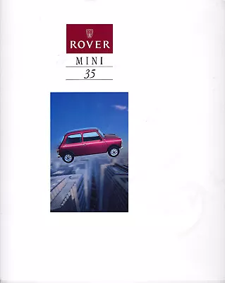 C1994 Rover MINI 35 (Anniversary) Deluxe UK Issue & Market Foldout Brochure • $10.99