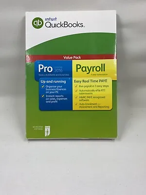 $799.99 • Buy Intuit UK QuickBooks Desktop Pro And Payroll 2016 Windows OS: NOT A SUBSCRIPTION
