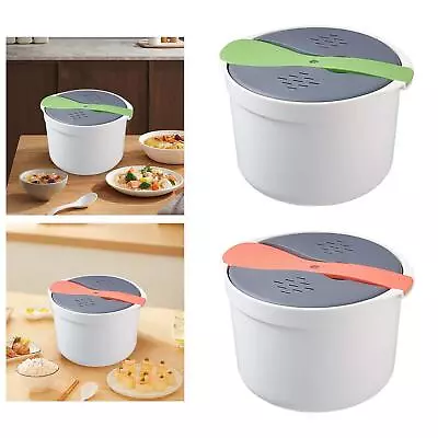 Microwave Pressure Steamer Cooker Pot Rice Cooking For Rice Vegetables • £22.68