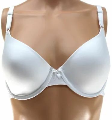 MAIDENFORM Underwired T SHIRT BRA Multi-Way WHITE Lightly Padded Demi Cup | 34D • £7.99