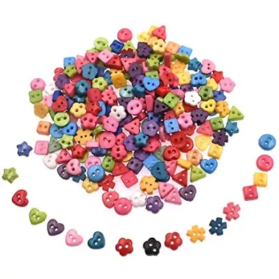 6mm 100Pcs Mixed Color And Style Mini Buttons For DIY Handmade Craft Art Sewi... • $10.69