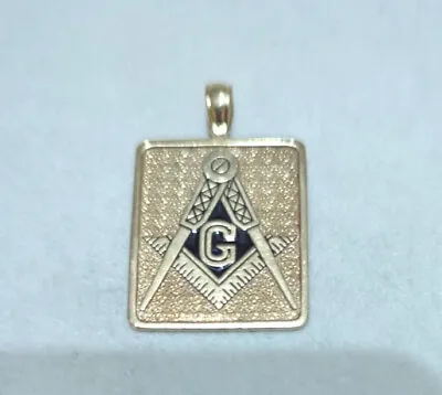 10k Gold Masonic Pendant • $120