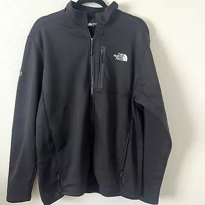 North Face Size L Mens Apex Jacket Black Soft Shell Waterproof Rain Wind Branded • $34.50