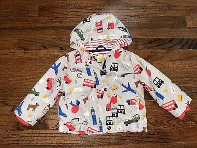 Mini Boden Baby 18-24 Mon 18 24 Months London Raincoat Rain Coat Jacket Boy Girl • $27.95