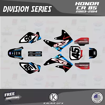 Graphics Kit For Honda CR 85 2003-2014 CR85 DIVISION-Red • $65.99