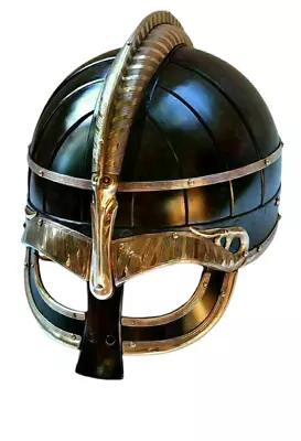 Medieval Helmet Viking Steel Vendel Helmet Knight Armor • $140.99