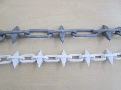 Spike Chain Spiked Link Chain Outdoor Barbed Garden Patio Drives Fencing Decking • £69.99