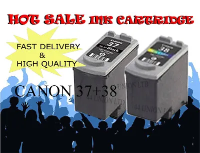 2 SETS Pg37 Cl 38 For Canon Pixma MP140 MP190 MP210 MP220 • £41.99