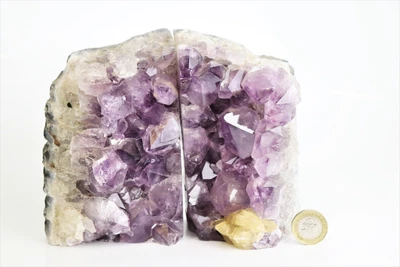 £129 • Buy AMB7 Large Amethyst Crystal Bookends 2.53 KG
