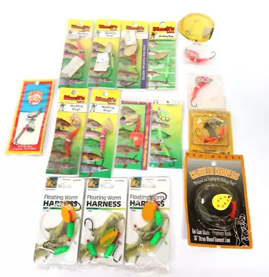 Mack's Lure Wedding Ring Crawler Harness Worm Rig Trout Fishing Lures Nice Lot! • $60