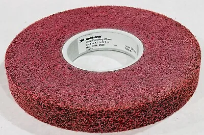 3M Scotch-Brite 8” X 1” X 3”  Metal Finishing Wheel 5A Coarse Aluminum Oxide • $51.95