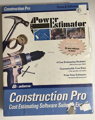 Adams Construction Pro Power Estimator Forms & Software Suite For Excel NEW • $23.10