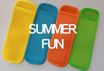 **SET OF 4** Zooper Dooper Holders Icy Pole Sleeves Summer Fun Kids Love Them • $13